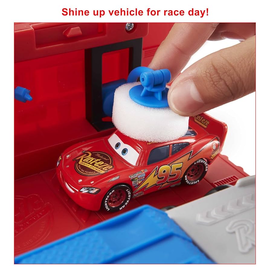 【マテル】カーズ マックトラック マックィーン プレイセット ギミック付き Disney 「カーズ2」